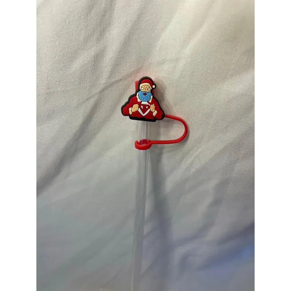 Christmas Straw Toppers set of 2
